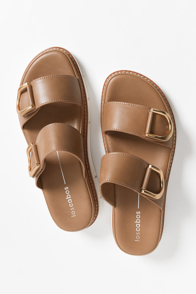 San Taupe Buckle Slide image 5