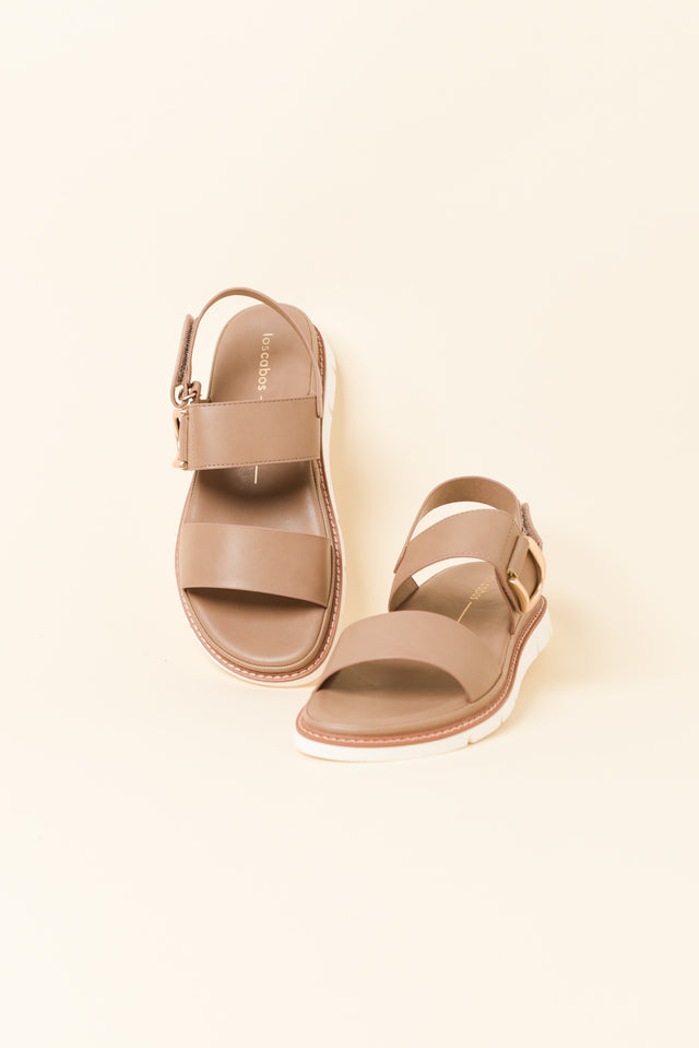Sana Taupe Velcro Sandal image 2