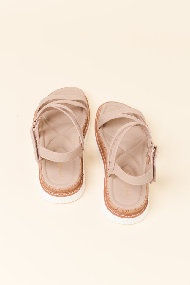 Santiago Beige Strappy Sandal image 4