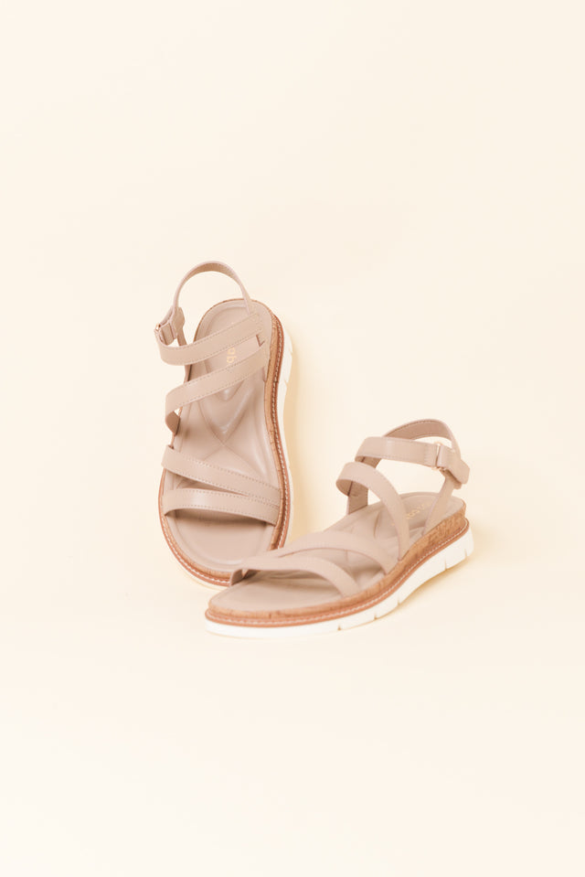 Santiago Beige Strappy Sandal image 3