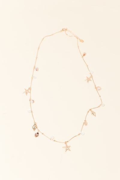 Scala Gold Shell Charm Necklace