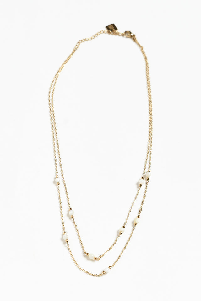 Shira Gold Plated Layered Necklace image 1