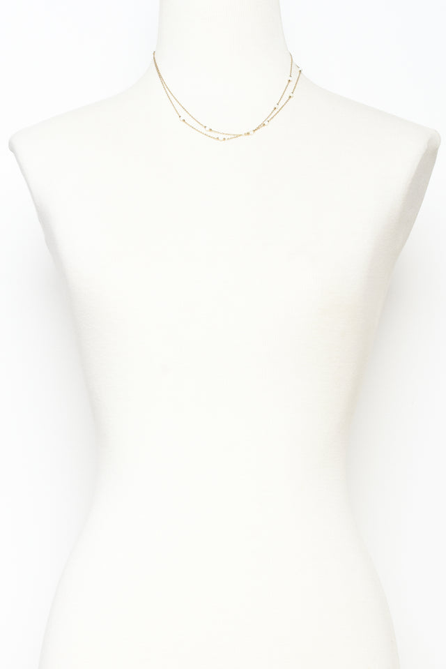 Shira Gold Plated Layered Necklace image 2