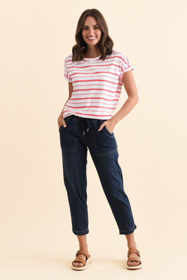 Eliana Dark Blue Denim Stretch Jeans banner image