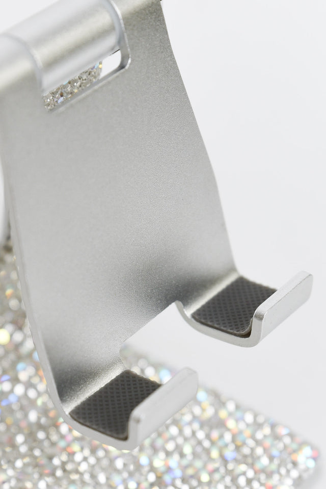 Silver Diamante Tablet Holder