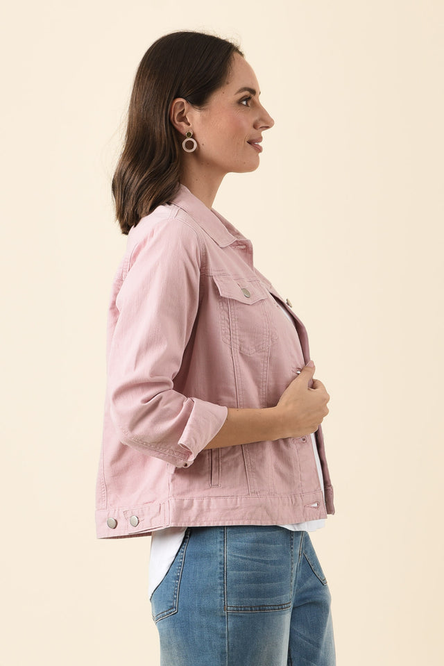 Siobhan Blush Stretch Jacket,Brunette model,alt text|model:MJ image 3