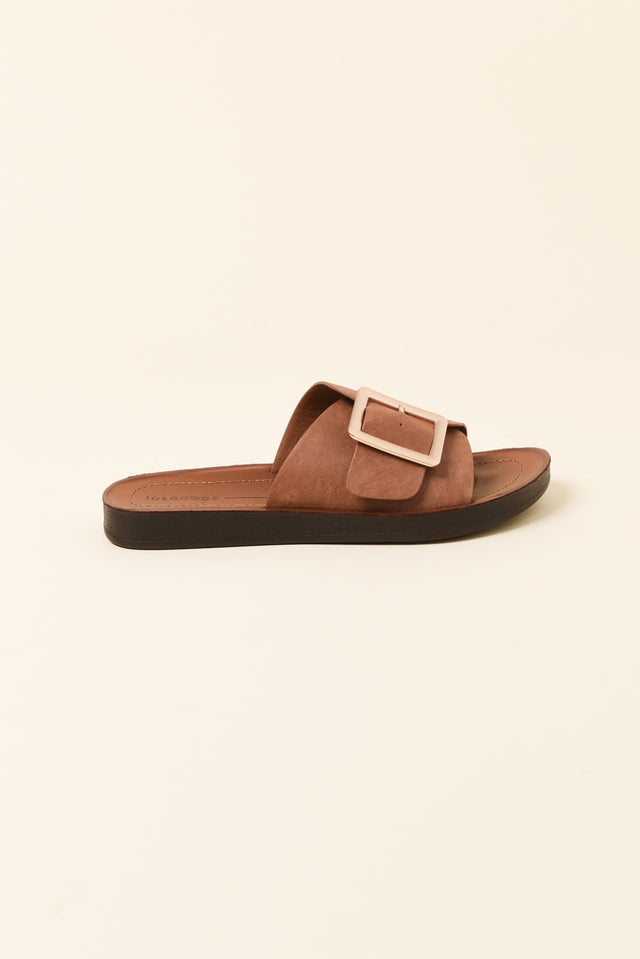 Skye Tan Buckle Slide