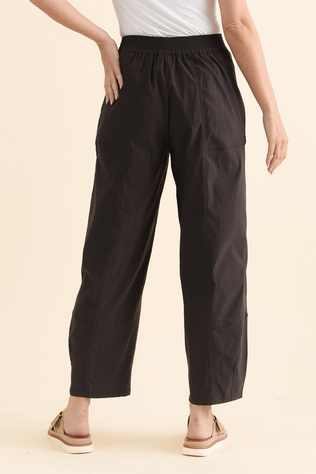 SmartFlex Chocolate Barrel Pants,Back,Brunette model,alt text|model:MJ image 4
