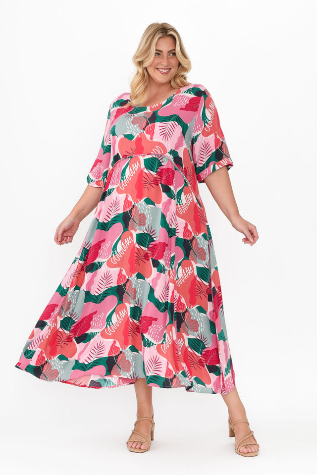 Solaris Pink Garden Crescent Dress