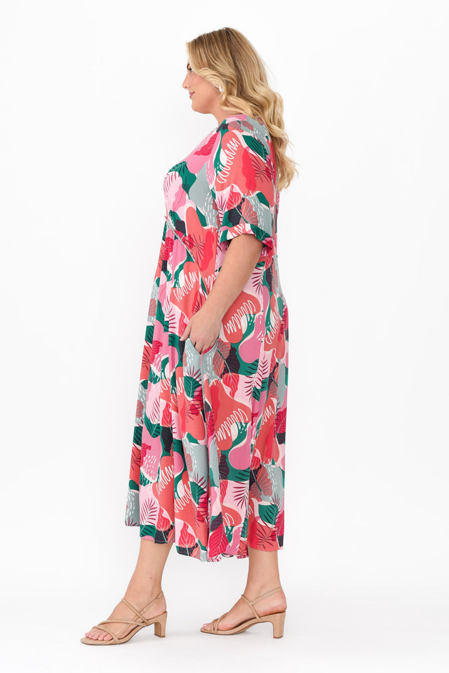 Solaris Pink Garden Crescent Dress