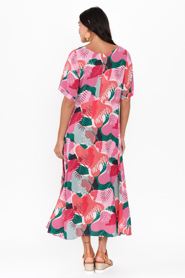 Solaris Pink Garden Crescent Dress