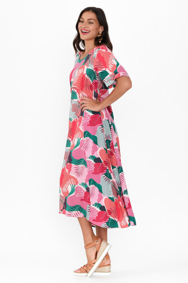 Solaris Pink Garden Crescent Dress