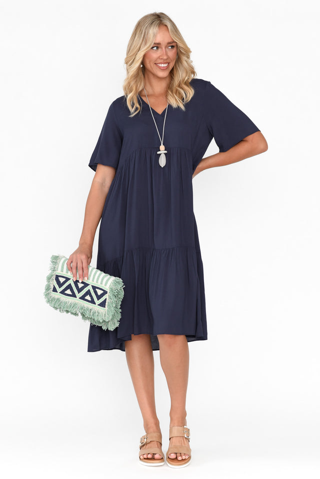Sonnet Navy Tiered Dress image 1