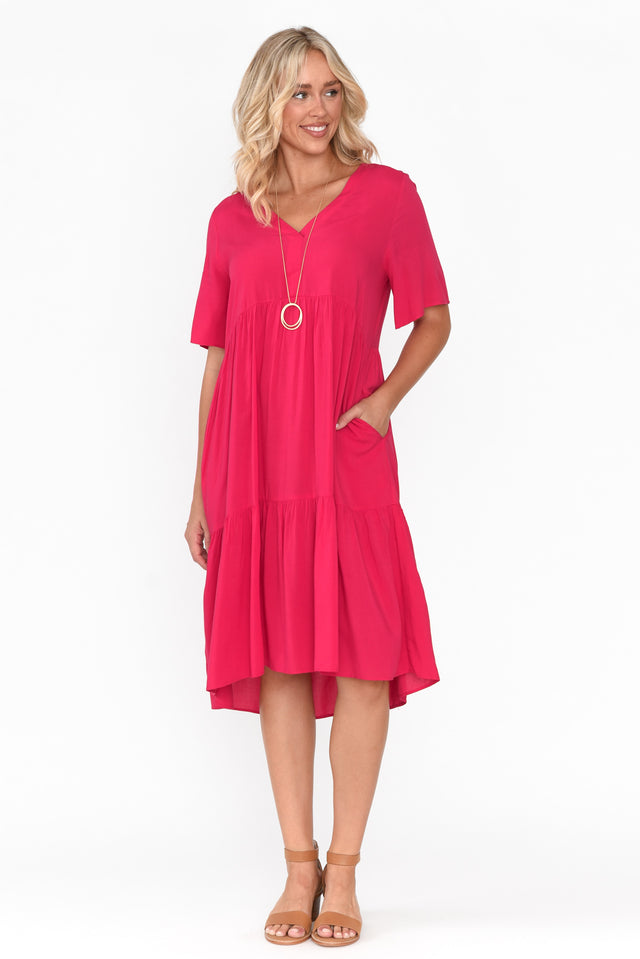 Sonnet Pink Tiered Dress image 7