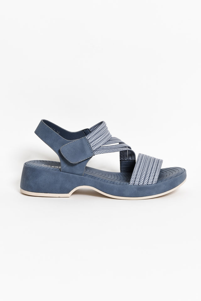 Spiros Blue Crossover Sandal image 6