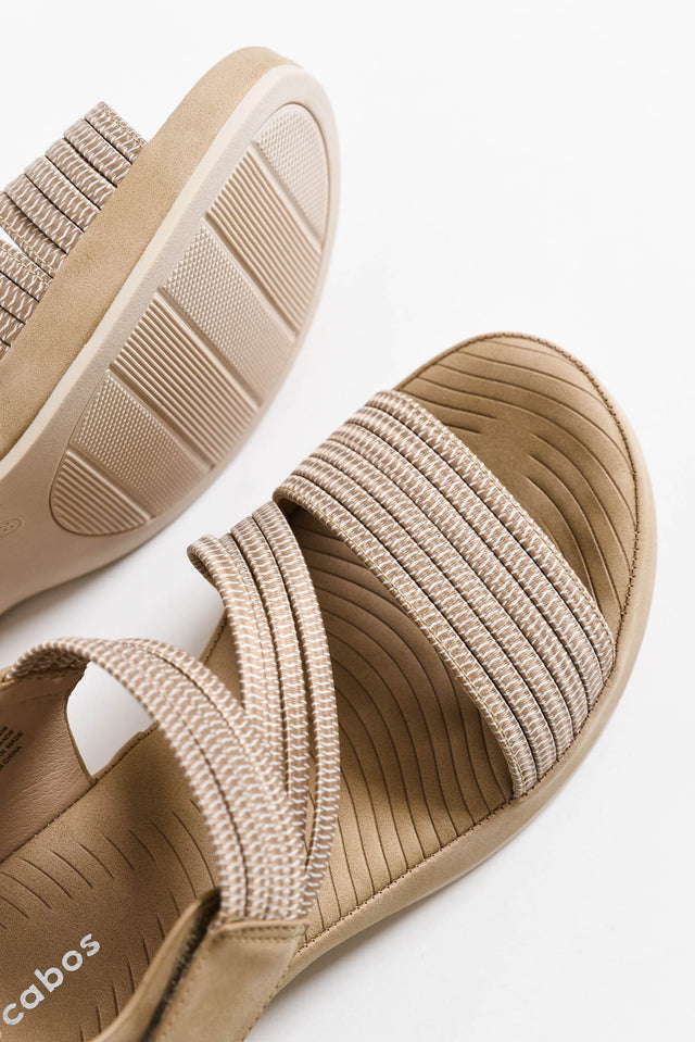 Spiros Taupe Crossover Sandal