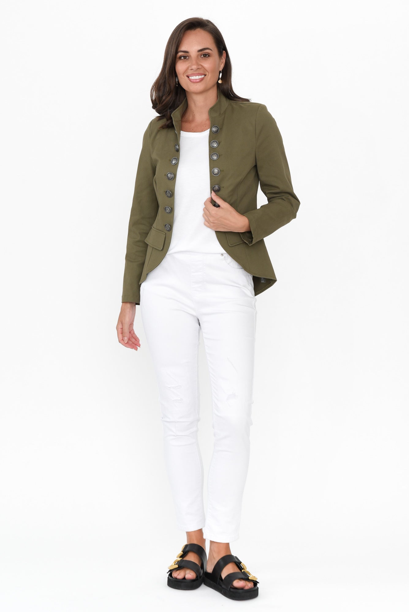 Levi's Cotton Military Jacket in Natural | Lyst