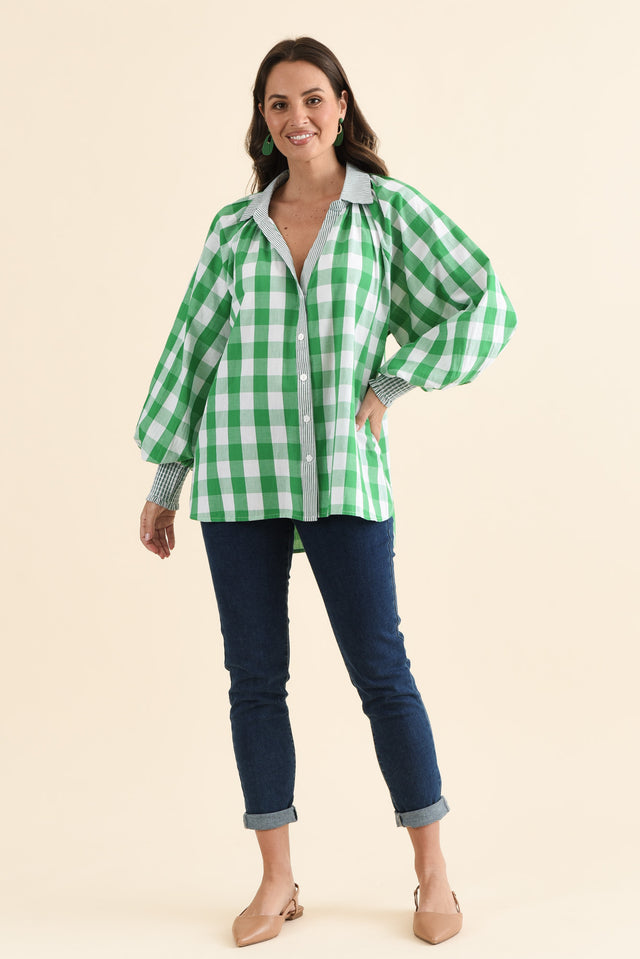 Stephens Green Check Cotton Shirt banner image