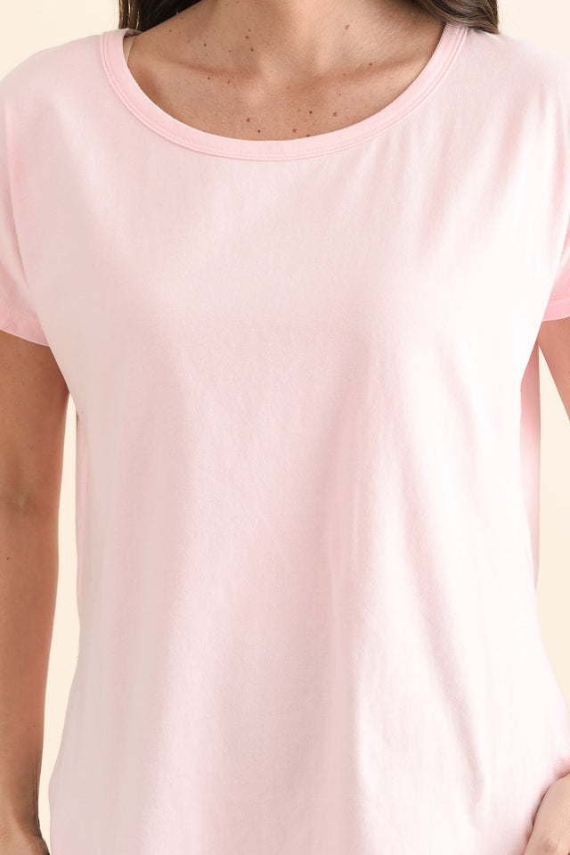 Stevie Pink Cotton Tee image 5