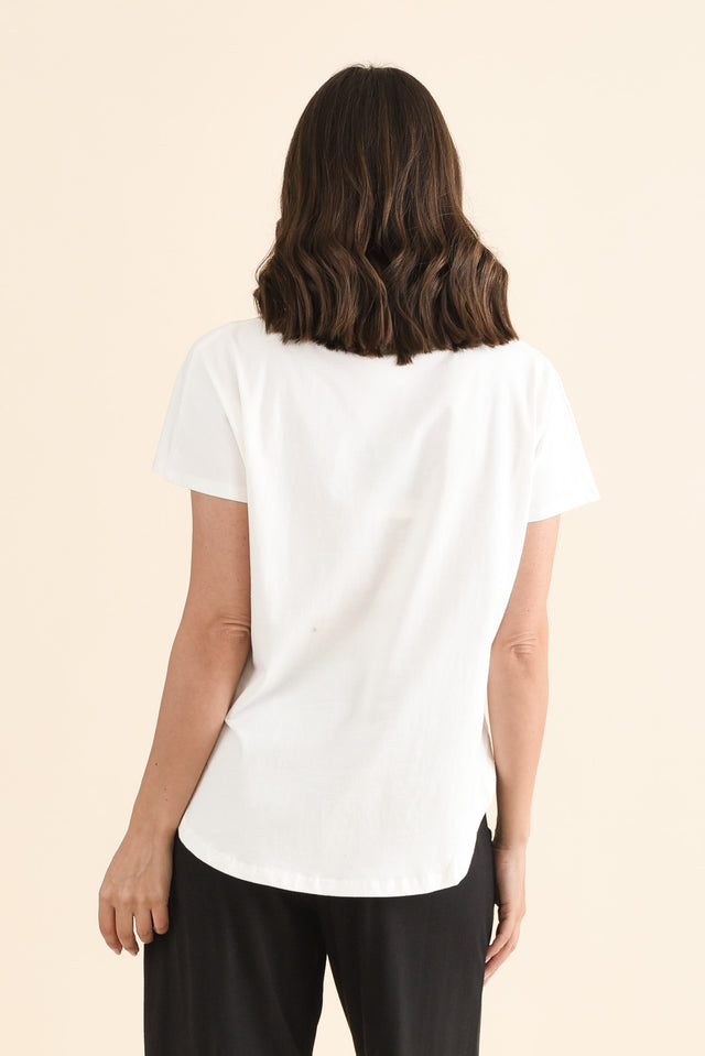Stevie White Cotton Tee image 4