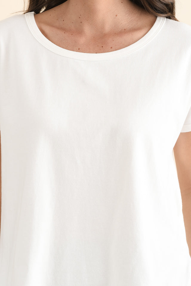 Stevie White Cotton Tee image 5