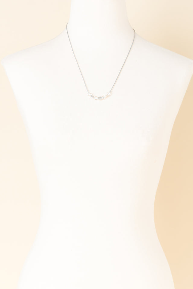 Sunita Silver Beaded Necklace
