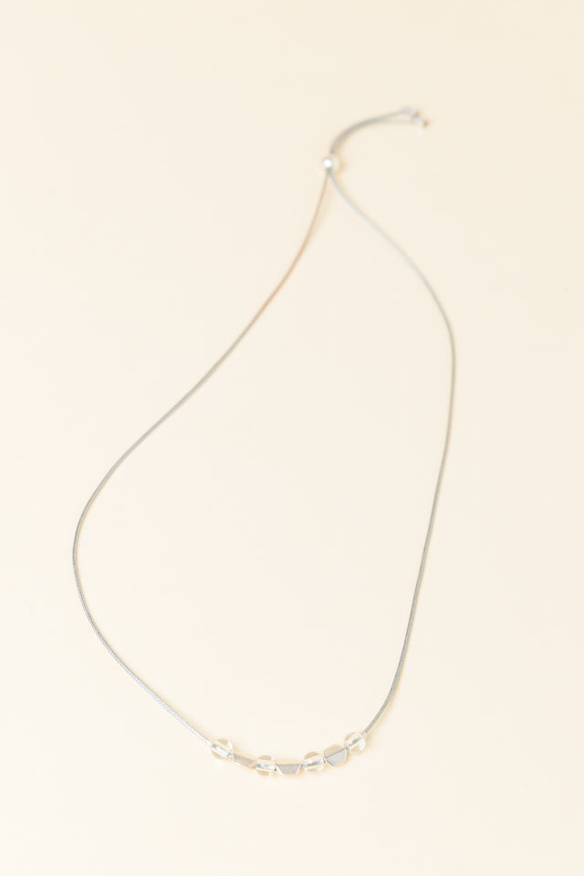Sunita Silver Beaded Necklace