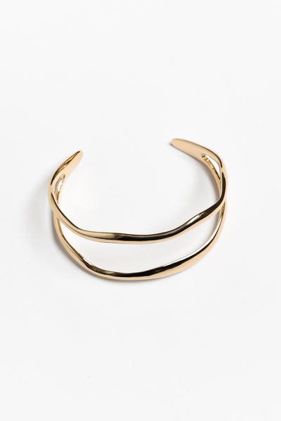 Suzette Gold Wavy Cuff