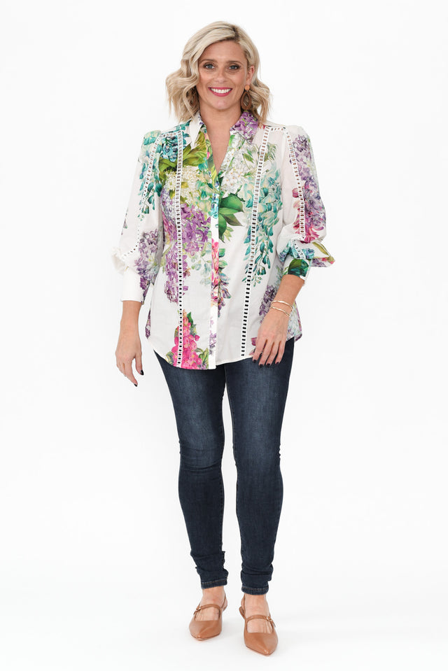 Swanson Wisteria Alba Cotton Shirt