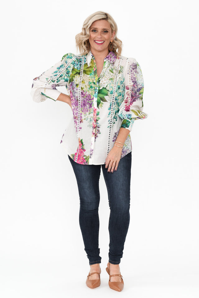 Swanson Wisteria Alba Cotton Shirt