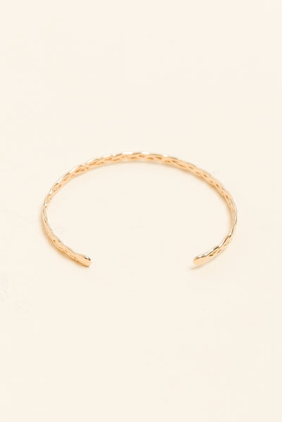 Sylvie Gold Woven Cuff