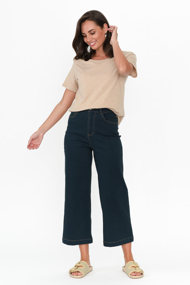 Tabitha Blue Denim Crop Jeans image 3
