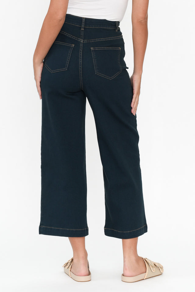 Tabitha Blue Denim Crop Jeans image 5