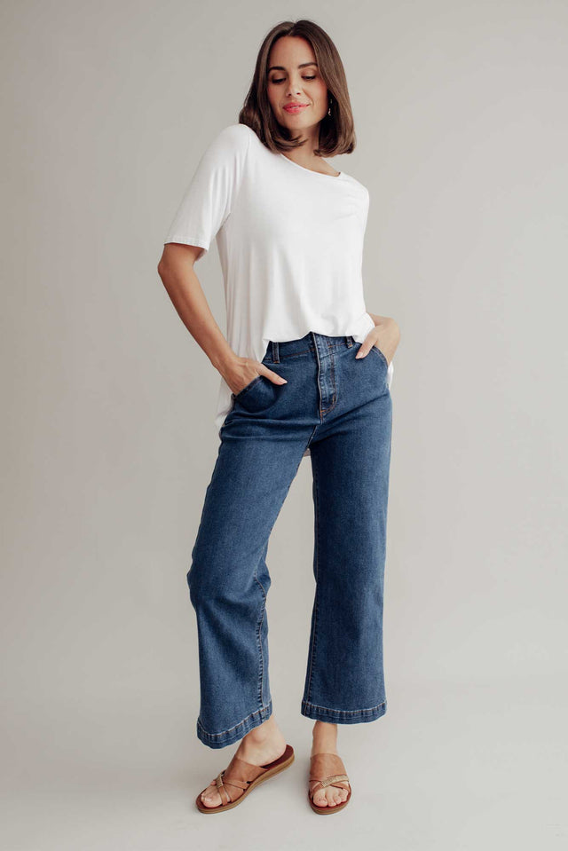 Tamika Blue Denim Stretch Jeans image 1