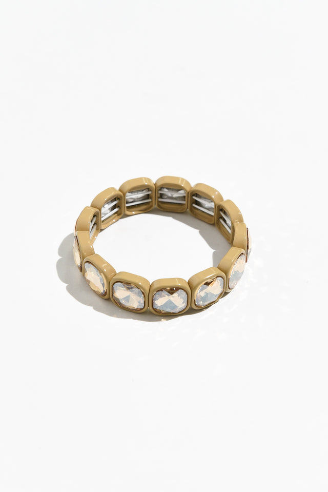 Tamsin Champagne Crystal Beaded Bracelet