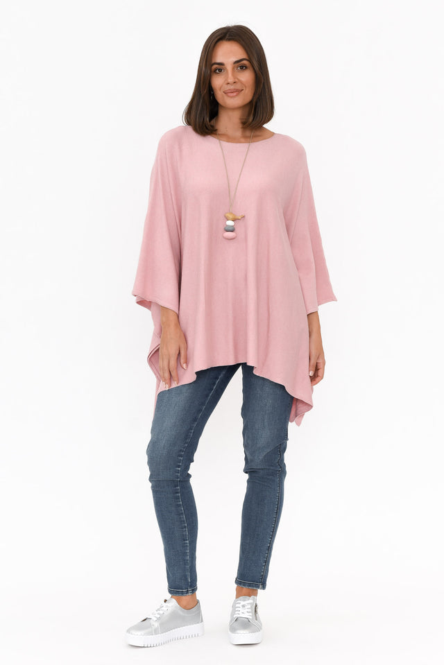 Timothy Pink Cotton Stretch Poncho banner image