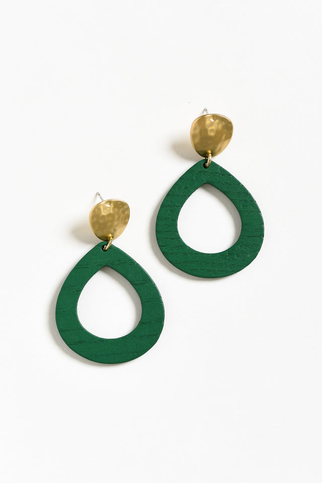 Tinsley Green Wood Earrings image 1