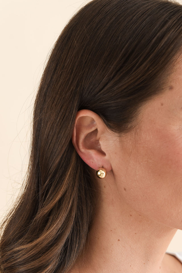 Tommy Gold Stud Earrings