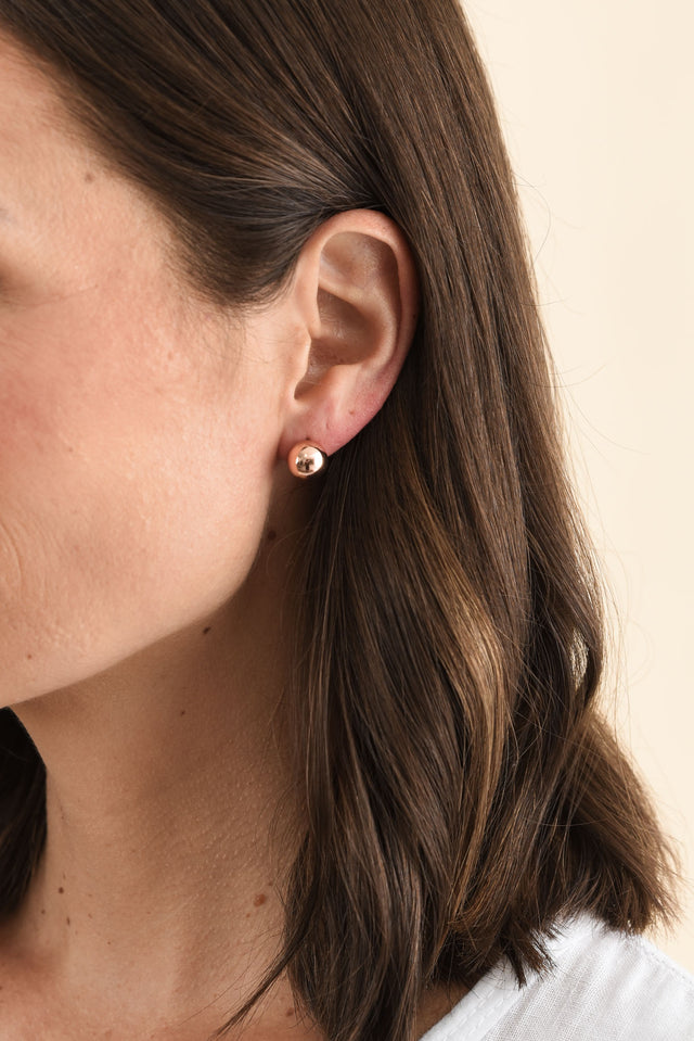 Tommy Rose Gold Stud Earrings