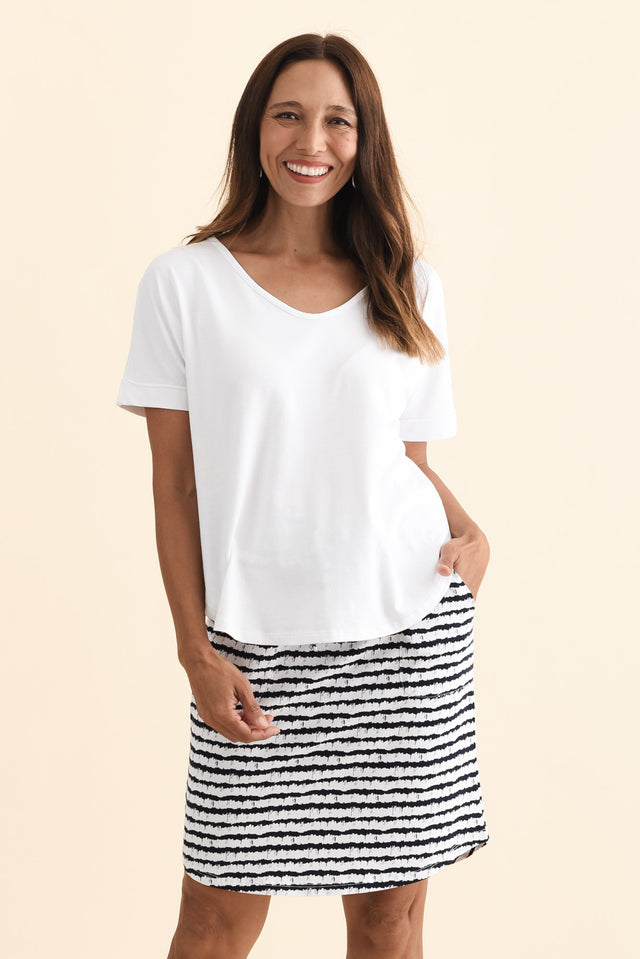 Toronto White Cotton Tee