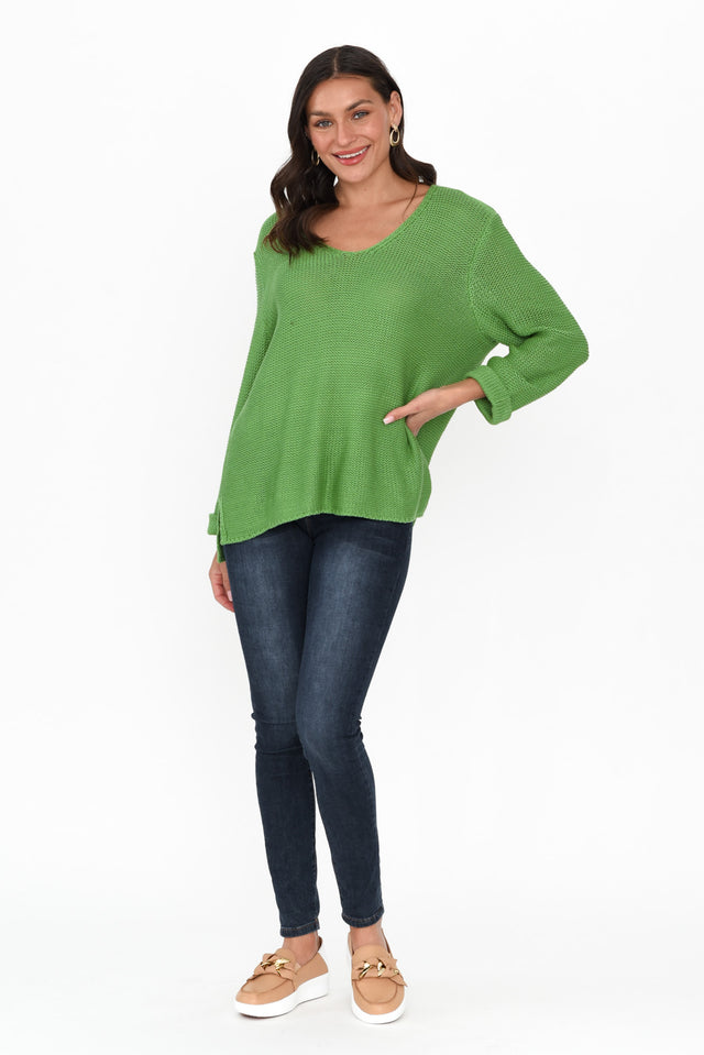 Toulouse Green Cotton Jumper image 6