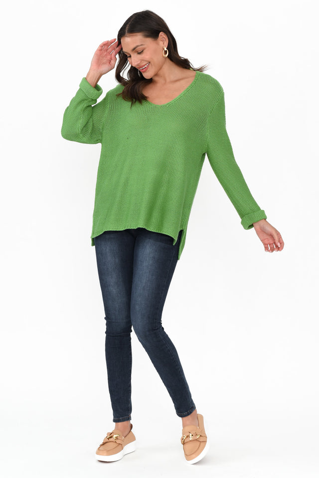 Toulouse Green Cotton Jumper image 2