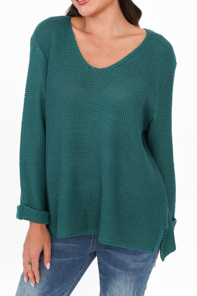 Toulouse Teal Cotton Jumper image 6