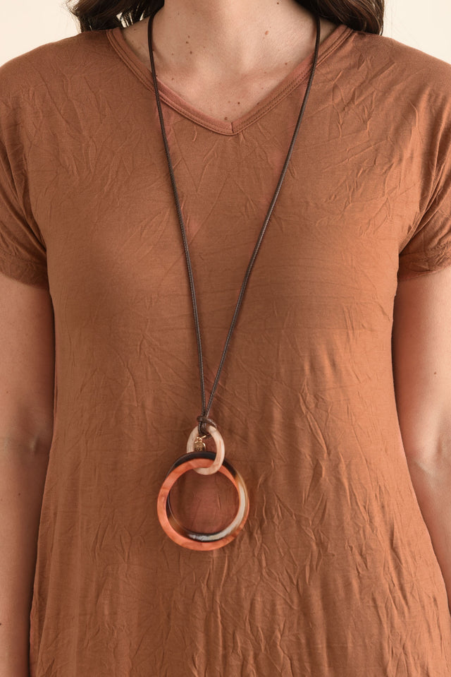 Travel No-Iron Rust Maxi Dress,Detail,Brunette model,alt text|model:MJ image 5