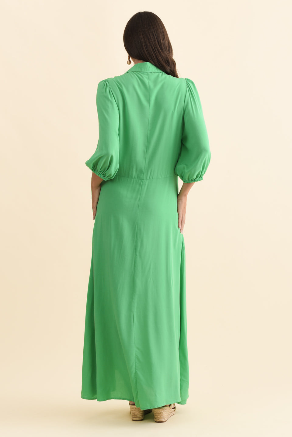 Trinity Green Tie Dress - Blue Bungalow AU