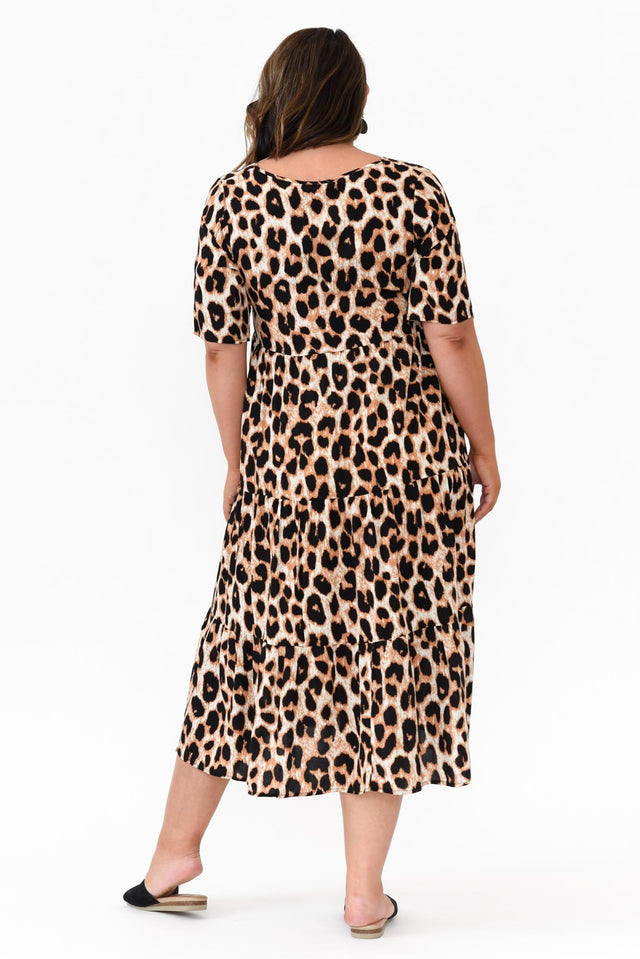 Tully Brown Leopard Maxi Dress image 9