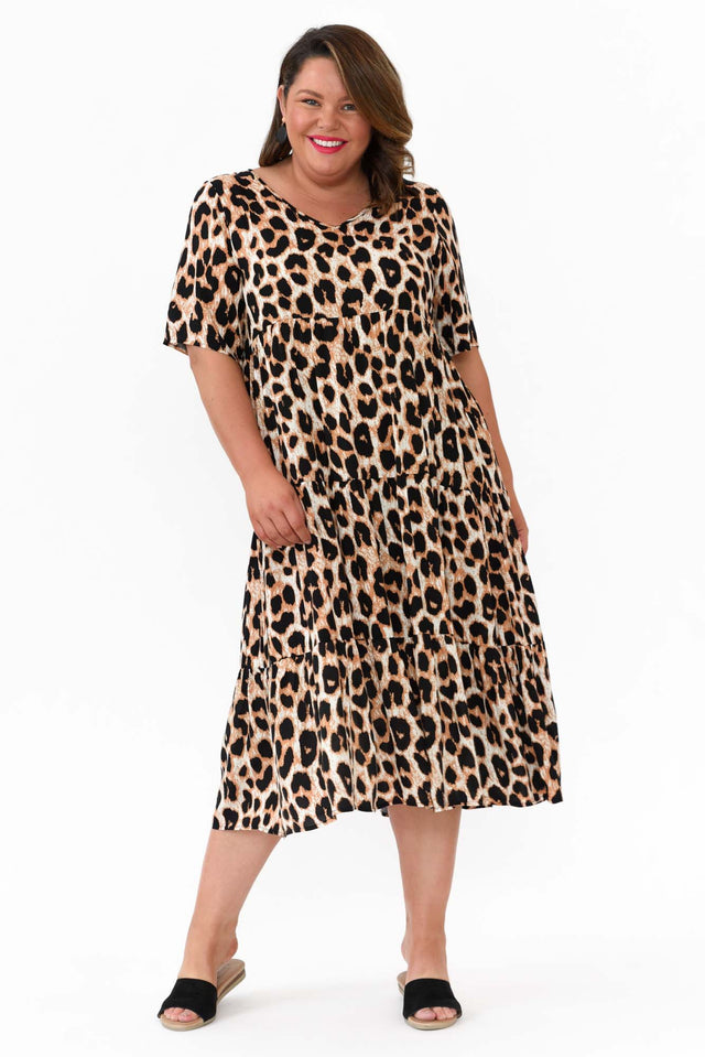 Tully Brown Leopard Maxi Dress