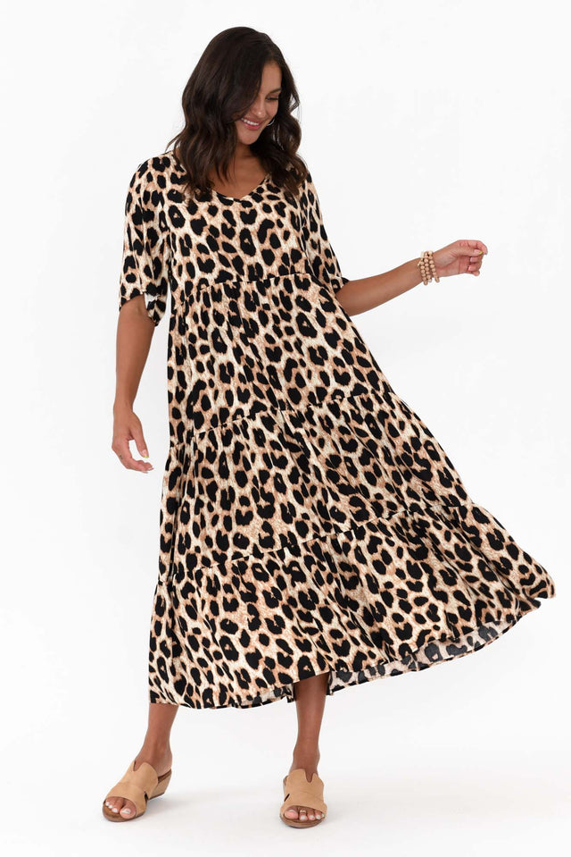 Tully Brown Leopard Maxi Dress banner image