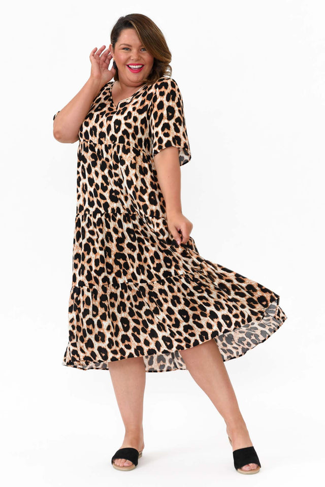 Tully Brown Leopard Maxi Dress banner image