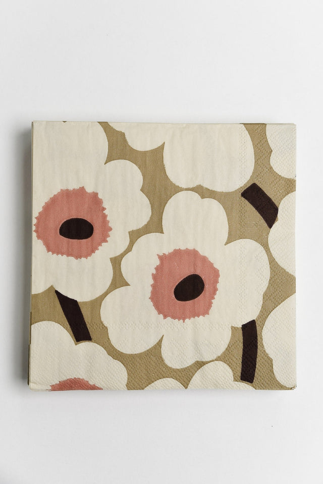 Unikko Cream Flower Napkins